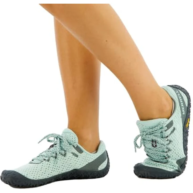 Merrell Vapor Glove 6, Damen Barfussschuhe für Trailrunning, 6 mm Höhe, atmungsaktives Grün, recycelte Materialien – Bild 2
