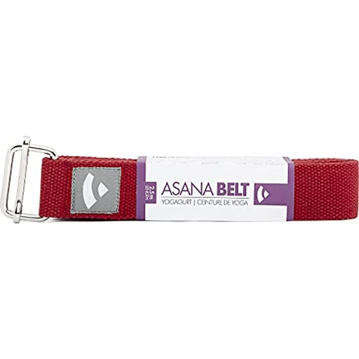 Bodhi Yogagurt | ASANA Belt aus 100% Baumwolle | Praktisches Yoga-Zubehör zur Dehnung | Yoga-Gurt mit Schiebeschnalle aus Metall | Anfänger & Fortgeschrittene | 250 x 3,8 cm (bordeaux) - Preisvergleich – Bild 2