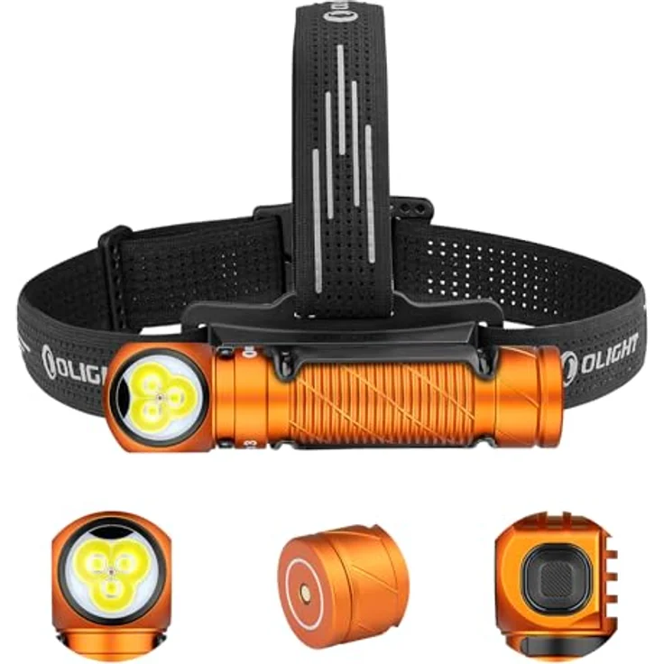 OLIGHT Perun 3 Stirnlampe, 3000 Lumen, 20 Tage Laufzeit, wasserdicht, rot-weißes Licht – Bild 1