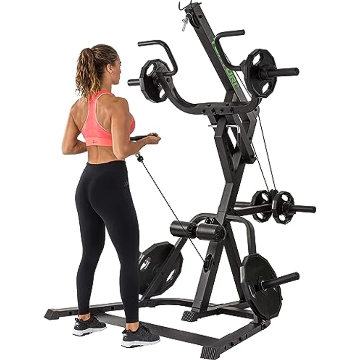 Tunturi Kraftstation WT85, LAT Pully Station, Fitnessstation, Hanteltraining, Flaschenzug – Bild 4