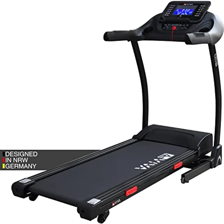 AsVIVA T16 Laufband BT Cardio I Hochwertiger Heimtrainer I Einstellbare Steigung bis zu 15% I 6-Zonen Dämpfungstechnologie I 3,5 PS Elektromotor I Ausdauertraining I Max. Gewichtsbelastung 120 kg – Bild 1