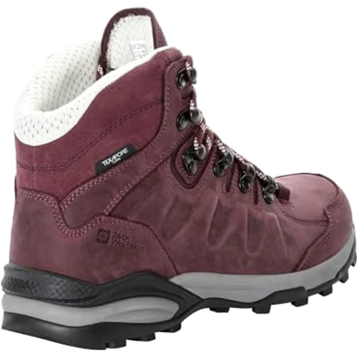 Jack Wolfskin REFUGIO PRIME TEXAPORE MID W, Damen Trekkingschuh aus geöltem Nubukleder, wasserdicht und atmungsaktiv – Bild 7