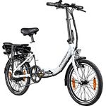 ZÜNDAPP E Bike Elektro Klapprad 20 Zoll | Klappfahrrad Erwachsene 150-185 cm | E-Bike Elektrofahrrad 7 Gänge 21,1 kg Ebike Herren Damen klappbar Fahrrad Z110 (weiß, 33 cm)