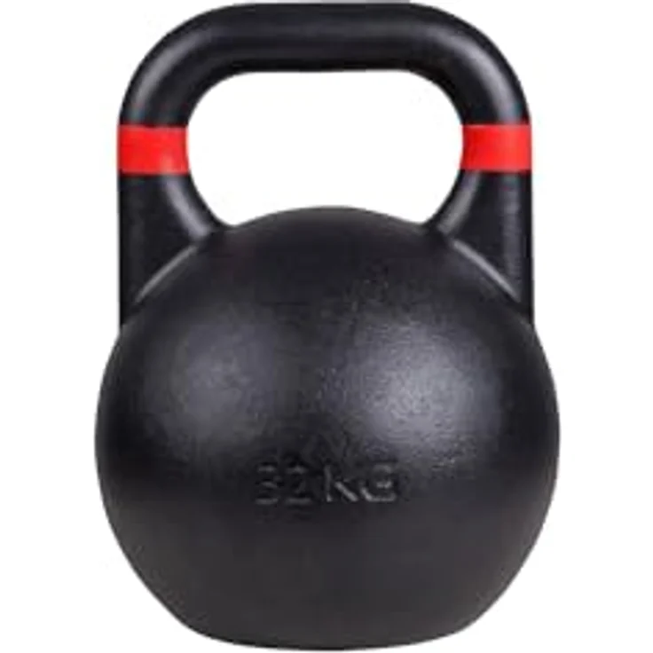 Sport-Thieme Kettlebell Competition, 32 kg in Rot, aus einem Guss, pulverbeschichtet, Indoor/Outdoor geeignet – Bild 2