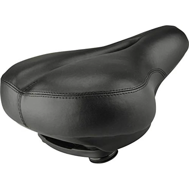 Fischer Fahrradsattel, speziell für Touren-Räder, ergonomische Polsterung zur Druckentlastung, elastomere Rückfederung – Bild 2
