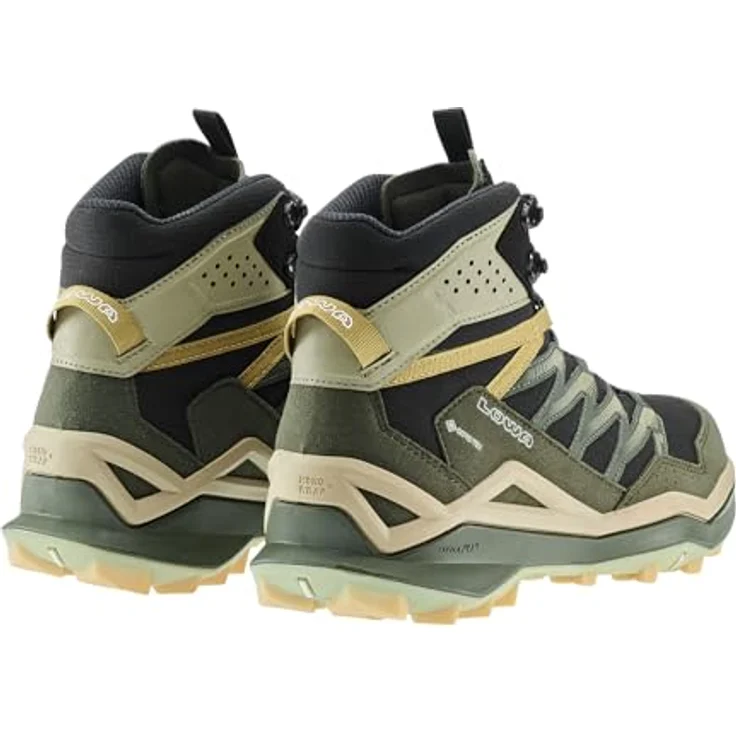 LOWA Maddox Pro GTX Mid Wanderschuhe, schwarz, Größe 47, Synthetik-Obermaterial, Schnürer – Bild 4