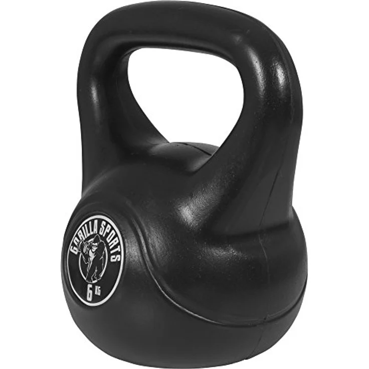 GORILLA SPORTS® Kettlebell - Einzeln 2kg - 20kg oder Set 17kg, 24kg, 30kg, 110kg, 113kg mit/ohne Ablage, Kunststoff - Kugelhantel, Kugelgewicht, Schwunghantel, Gewichten, Fitness, Krafttraining – Bild 2