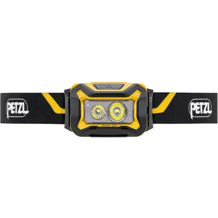 PETZL ARIA 2R Stirnlampe, Schwarz/Gelb, 600 lm, robust, wasserdicht (IP67), wiederaufladbar über USB-C – Bild 2
