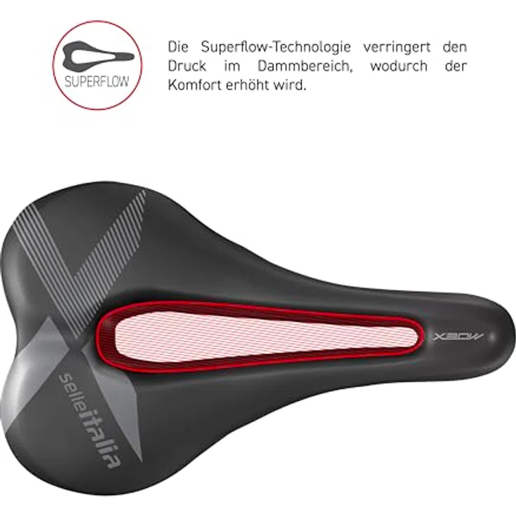 Selle Italia X-Bow, Velosattel für E-MTB und Gravel Touren, 310 g, schwarz – Bild 7