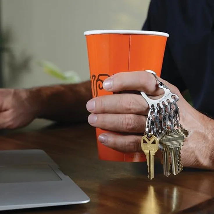 Nite Ize Bigfoot Locker KeyRack, Silber Schlüsselring, bis zu 15 Schlüssel – Bild 4