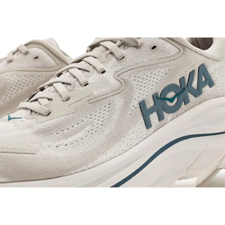 Hoka Clifton 10 Herren Laufschuhe, ultraleichte Dämpfung, 8 mm Sprengung, Weiß, Größe 47 1/3 – Bild 6