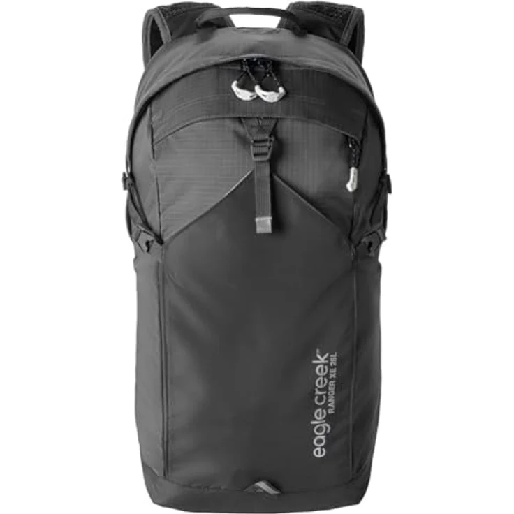 Eagle Creek Ranger Xe Rucksack, 26 L, atmungsaktives Rückenteil, abschließbare Reißverschlüsse, Trinkmanschette, schwarz – Bild 2