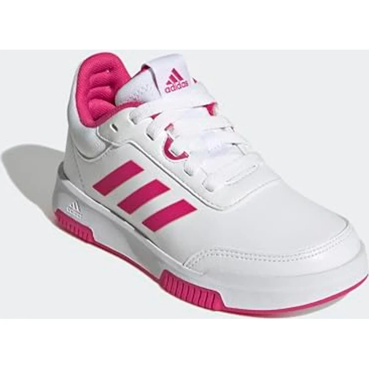 adidas Tensaur Sport Training Lace Schuh für Mädchen, Laufschuhe mit Non Marking Gummiaussensohle, 37 1/3, Weiss, nachhaltiges Obermaterial – Bild 5