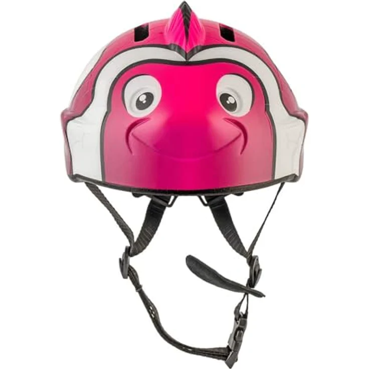 Crazy Safety Kinder Fahrradhelm 3D Tierhelm Fisch Rosa, verstellbar für 2-7 Jahre, geeignet für Fahrrad, Skateboard, Laufrad und Tretroller, mit LED-Rücklicht und 6 Belüftungsöffnungen – Bild 2