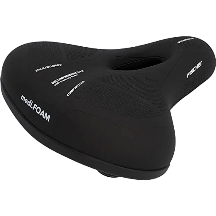 Fischer R.E.Med. Fahrradsattel, ergonomisch mit Memory-Foam-Einlage für Touren- & Cityräder – Bild 1