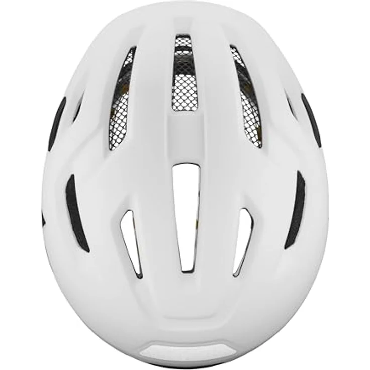 Bolle Stance Pure White Matte S, Fahrradhelm mit Click-to-Fit-System, reflektierenden Aufklebern und Insektenschutznetz, weiß – Bild 2