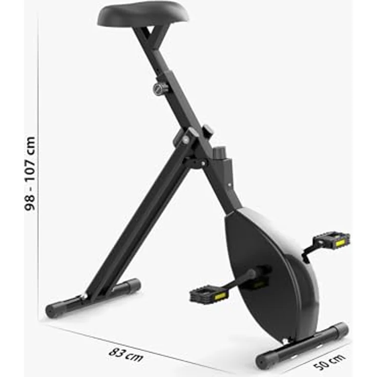 Deskbike Premium Tischfahrrad Schwarz 107cm - Max. Einstellbare Höhe - Heimtrainer für Büro und Zuhause – Bild 2