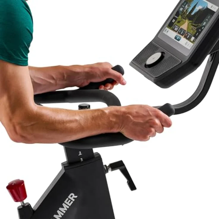 HAMMER Speedbike Speed Race SR, Indoor Cycle mit 20 kg Schwungmasse, 10,1 Zoll TFT-Display, Bluetooth-Anbindung, kompatibel mit Kinomap und Zwift – Bild 3