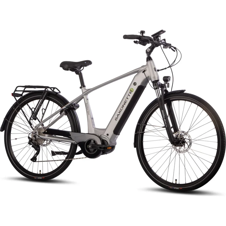 Saxonette Quantum Sport E-Bike, Mittelmotor 250W, 8-Gang Shimano Nabenschaltung, 540 Wh Akku, Rahmenhöhe 54 cm, StVZO konform