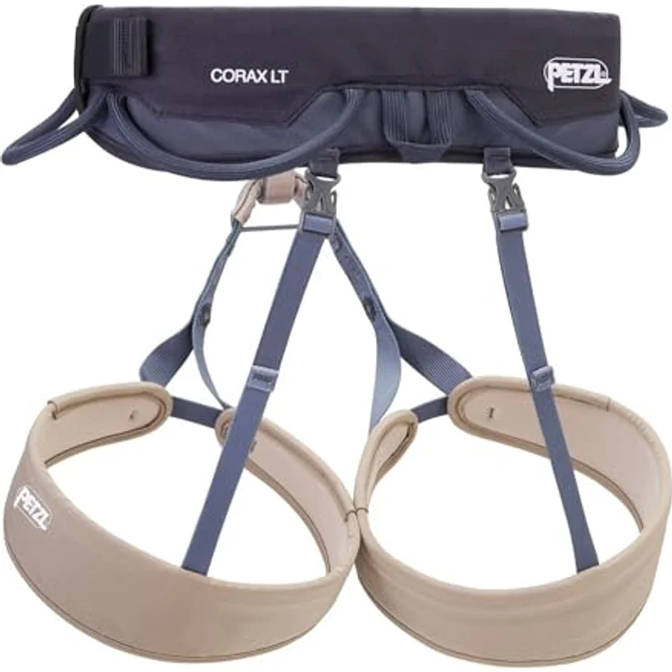 PETZL CORAX LT Klettergurt, Unisex, komfortabler Hüftgurt mit FRAME Technology, Dark Grey, XL – Bild 2