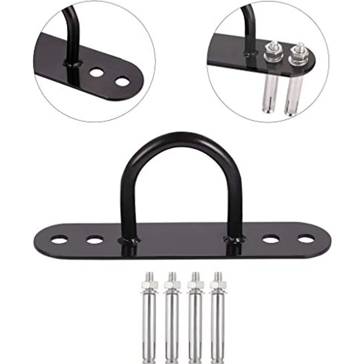Luckynono Fitness-Tau-Halterung, Anker, Widerstandstrainer-, Wand- & Decken-Anker-Halterung, Aufhängegurt, Wandankerpunkt für Krafttraining-Systeme, Yoga, Schaukeln, Hängematten, Boxsack – Bild 4