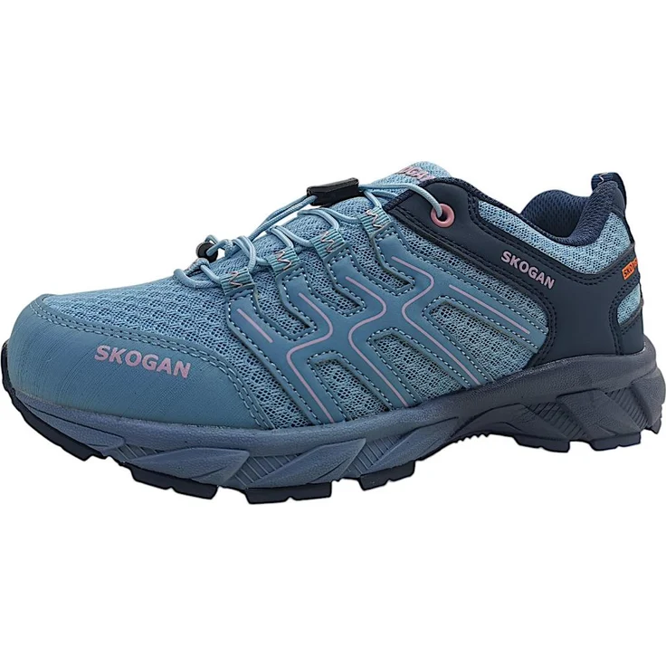 Skogan SKO-Runner Wanderschuh, wasserdicht mit Speedlaces und Phylonzwischensohle, blau, Gr. 37-42 – Bild 1