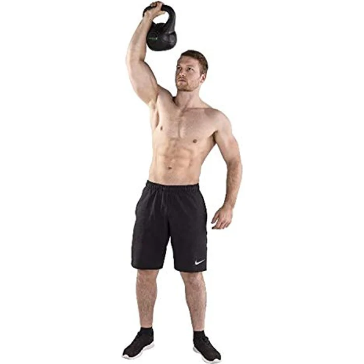 Tunturi Kettlebell, Kugelhantel PVC mit Sand gefüllt, 4 kg für effektives Ganzkörpertraining – Bild 2