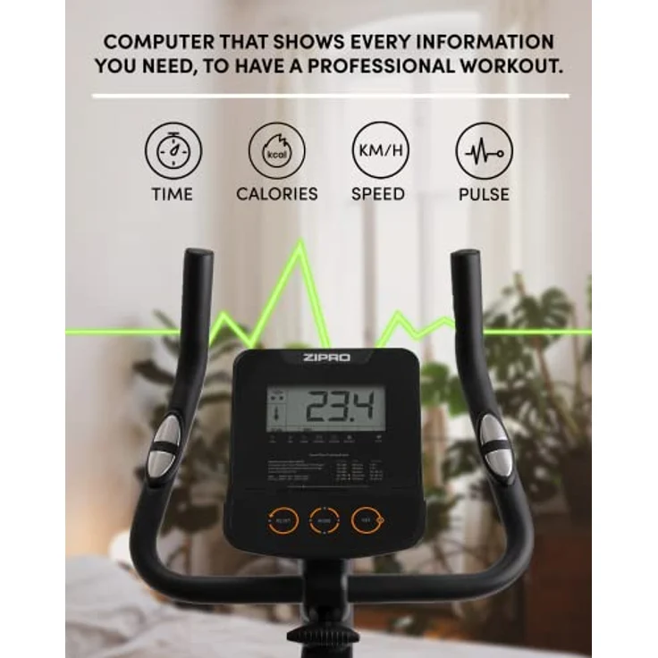 Zipro Heimtrainer Fahrrad Nitro RS, Ergometer Fitnessbikes, Magnetisches Fahrradtrainer, Ergometer Fahrrad bis 150kg, Indoor Bike, Trainingsfahrrad für zuhause, Fahrradergometer Batteriebetrieben – Bild 5