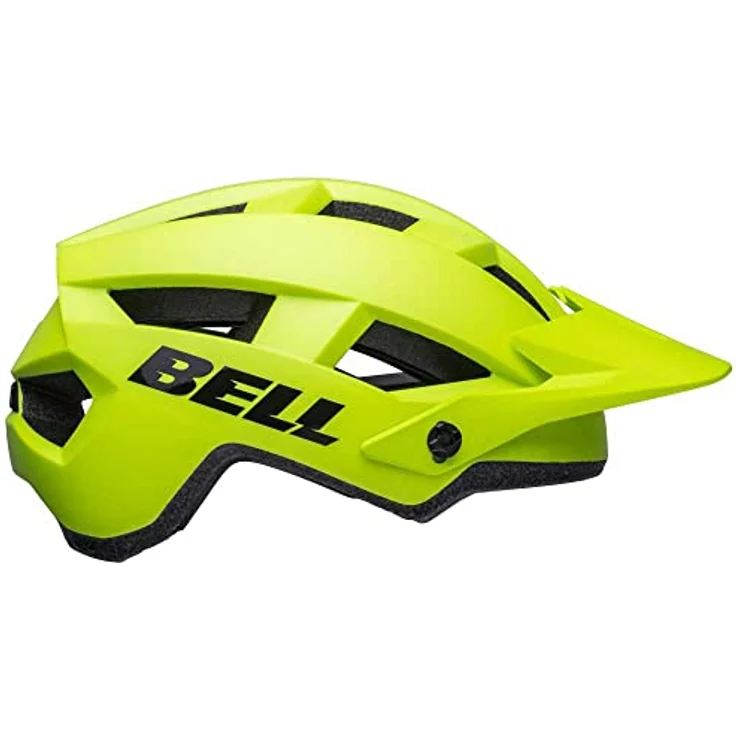 Bell Spark 2, MTB Helm mit Ergo Fit und 13 Belüftungsöffnungen, matte hi-viz yellow, Größe M – Bild 6