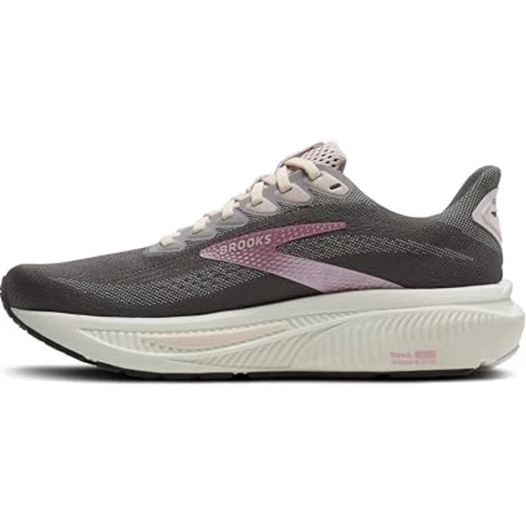 Brooks Ghost 17, Laufschuhe mit dynamischer Dämpfung, Ebony/Diva Pink/White, Größe 42.5 – Bild 5