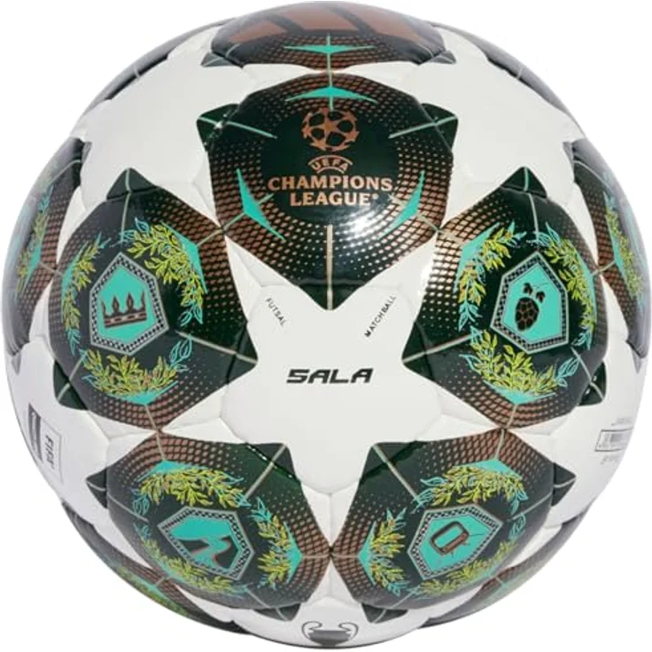 adidas Fussball, Größe 5, hochwertiges Trainings- und Spielgerät, schwarz/weiß – Bild 2