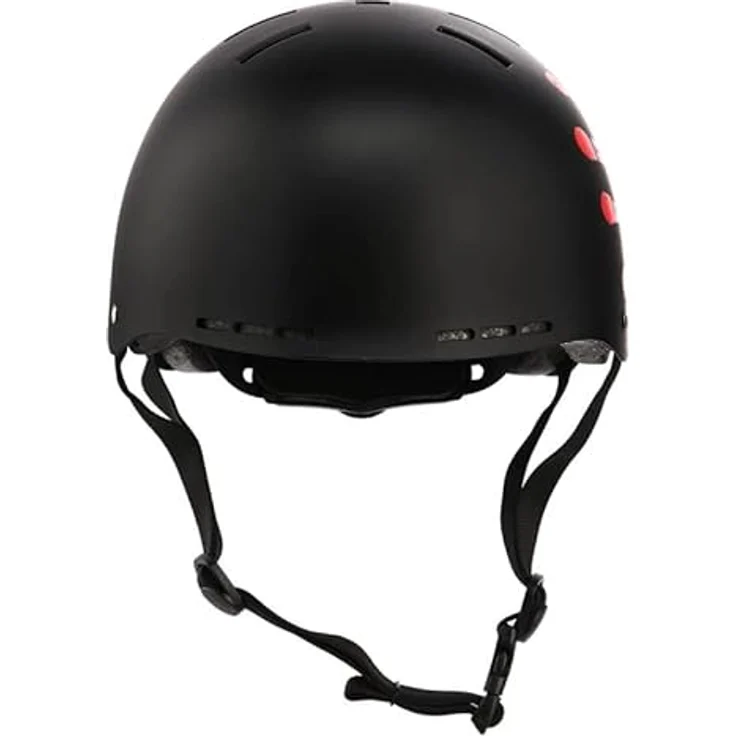 Nils Extreme MTW03 Fahrradhelm, Skaterhelm mit Größenanpassung für Fahrrad und Roller, schwarz, L – Bild 4