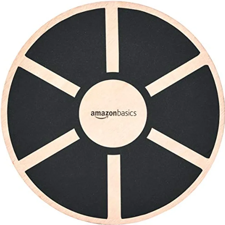 Amazon Basics Balancebrett aus Holz, Schwarz