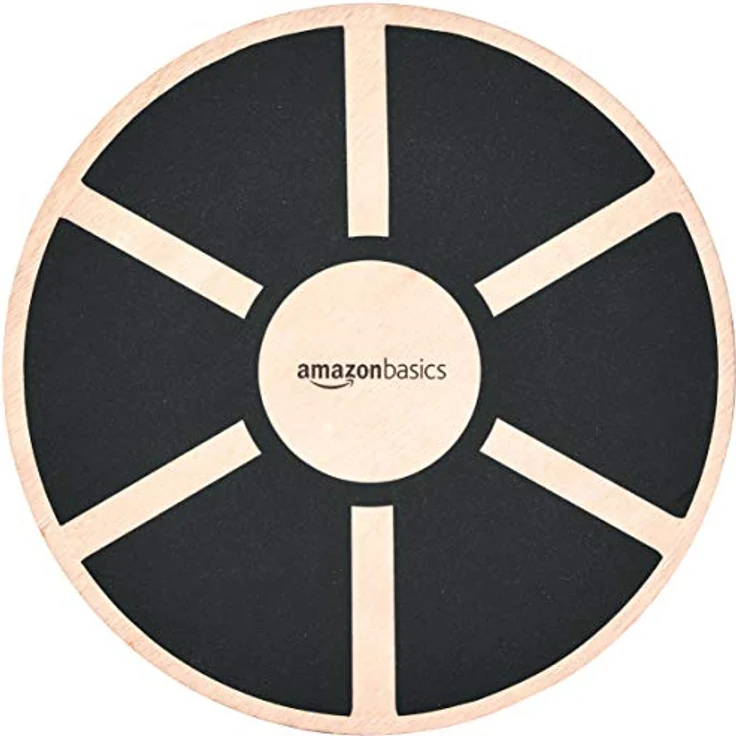 Amazon Basics Balancebrett aus Holz, Schwarz – Bild 1