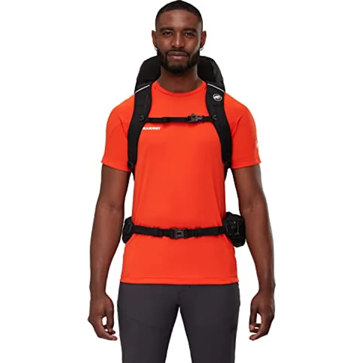 Mammut Lithium 40, Wanderrucksack 40 L mit anpassbarer Rückenlänge, schwarzer Farbe, Recyclingmaterialien und abnehmbarer Regenhülle – Bild 5