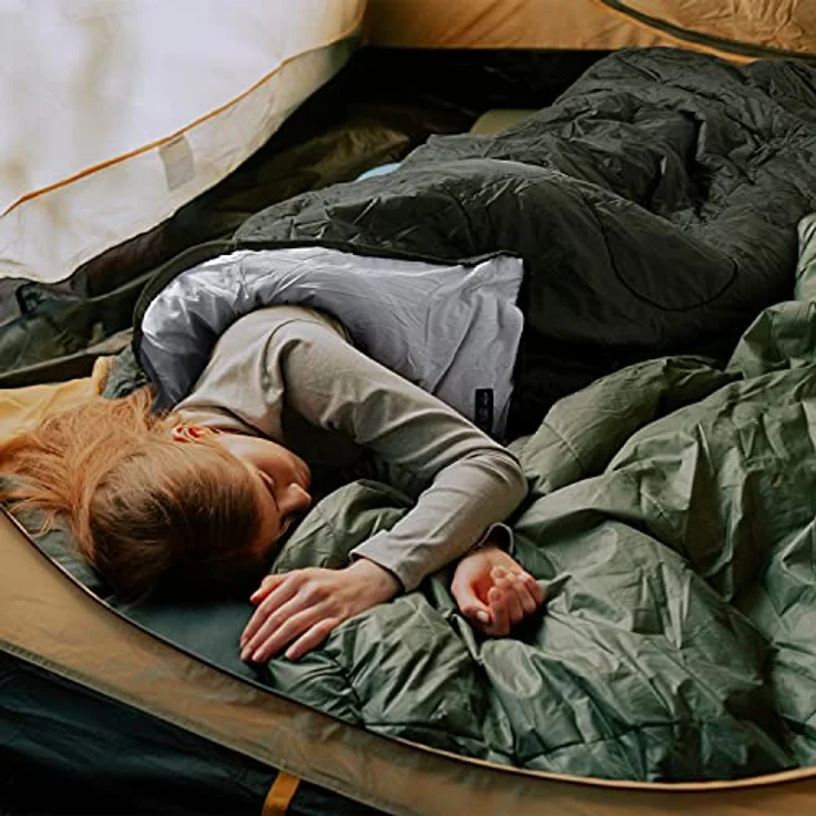 Naturehike, Schlafsack, leichtgewichtig und kompakt, ideal für Outdoor-Aktivitäten, grün – Bild 7