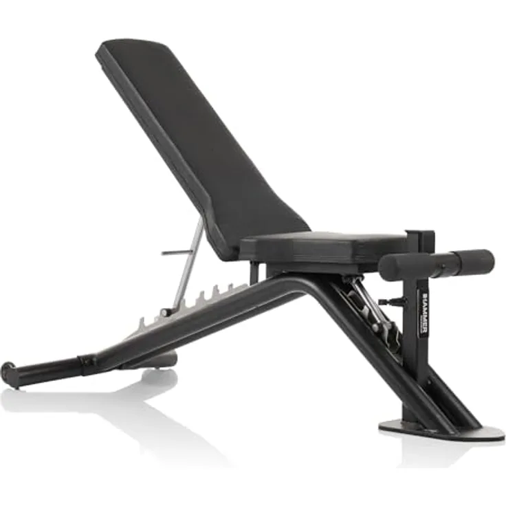 HAMMER Hantelbank Autark, Schrägbank und Flachbank, 450 kg Gewichtsbelastung, flexibel erweiterbar, ergonomisches Design für Home Gym