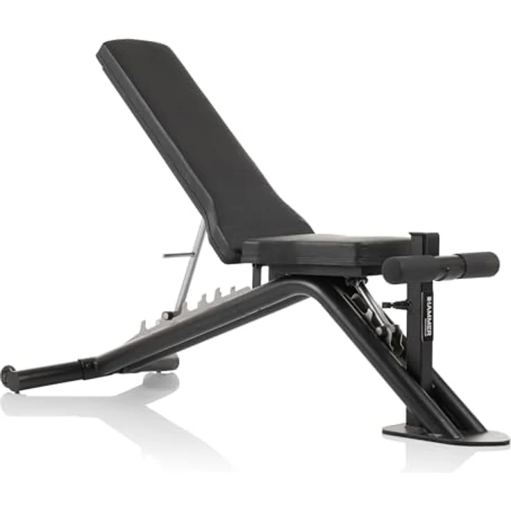 HAMMER Hantelbank Autark, Schrägbank und Flachbank, 450 kg Gewichtsbelastung, flexibel erweiterbar, ergonomisches Design für Home Gym – Bild 1