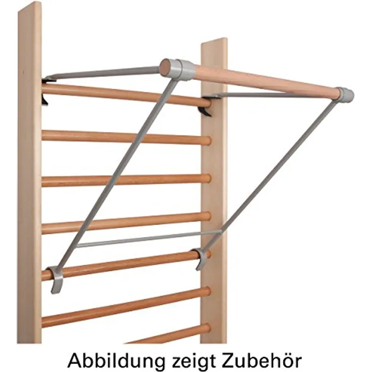 Klimmzugstange für Sprossenwand Reckstange Klimmzug Bauchtrainer Turnstange