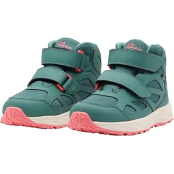Jack Wolfskin Woodland 2 Texapore Mid Vc K, Mädchen Wanderschuhe, wasserdicht, grün – Bild 3