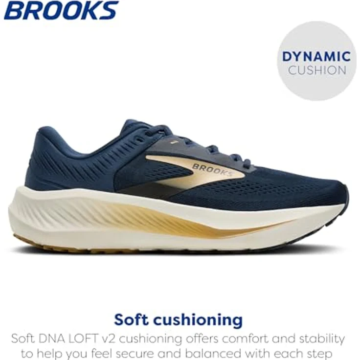 Brooks Anthem 8, Laufschuhe für Herren mit weicher Dämpfung, atmungsaktiver Passform, Farbe Blau/Spellbound/Starfish, Größe 12 – Bild 2