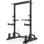 Atletica R7 Half Rack ∣ Stabiles 214 cm hohes Power Rack mit 102 kg Eigengewicht ∣ Professionelle J-Hooks ∣ Deadlift Station ∣ 70 mm Vierkantrohr
