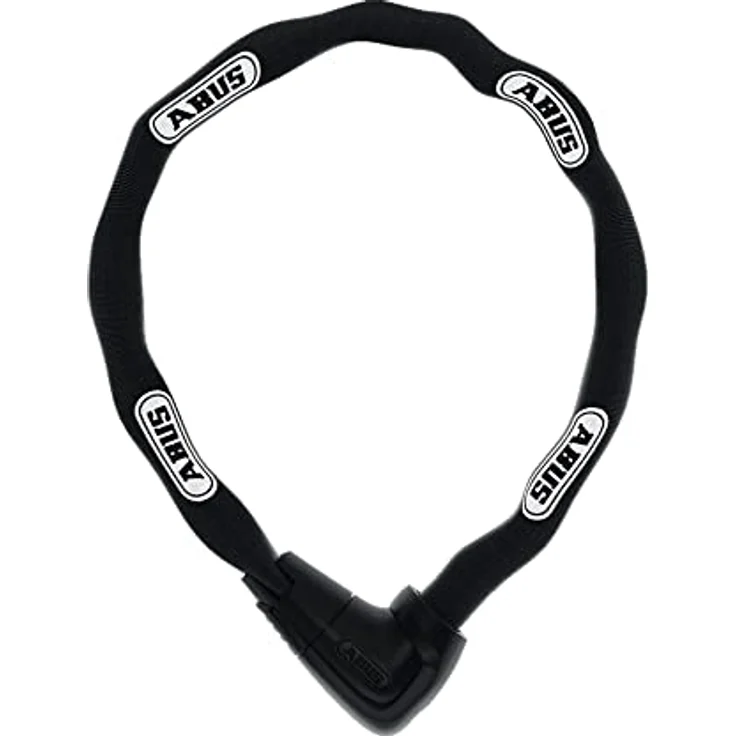 Abus Steel-O-Chain 9809K, Veloschloss (85 cm) mit 9 mm Vierkantkette, ABUS XPlus Zylinder, Sicherheitslevel 12 – Bild 1