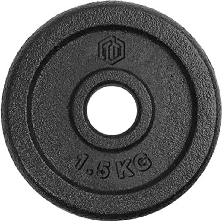 Sporttrend 24® Hantelscheibe Gusseisen 0,5kg, 1,0kg, 1,5kg, 2,0kg, 2,5kg, 5kg, 10kg, 15kg, 20kg | Gewichtsscheibe, Gewichtscheibe, Hantelscheibe (1,5KG) – Bild 2