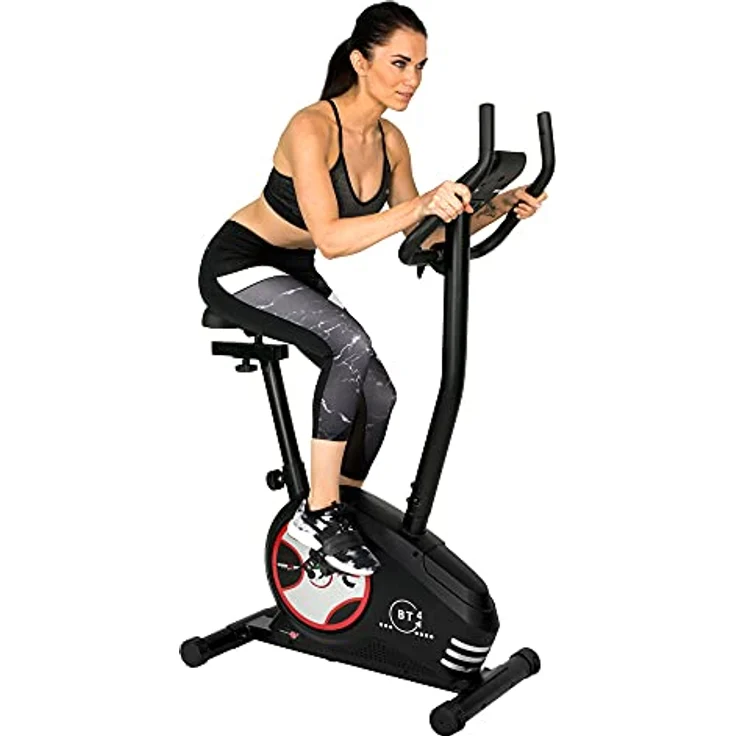 Christopeit Sport Ergometer Fahrrad-Heimtrainer BT 4-24-Stufig, bis 120kg Gewicht, 7kg Magnet-Bremssystem, LCD-Display – Bild 2