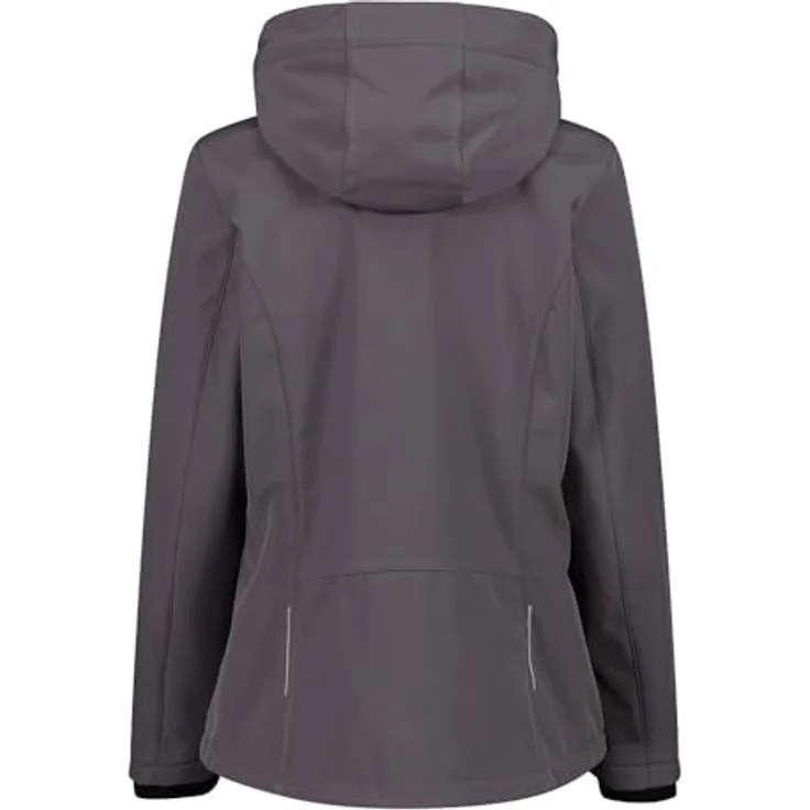 CMP Woman Jacket Zip Hood Terra 40, Damen Softshelljacke mit verstellbarer Kapuze, winddicht und wasserabweisend – Bild 2
