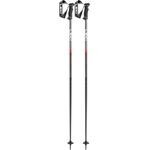 LEKI QNTM Skistöcke, Schwarz-Anthrazit-Rot, 125CM für Outdoor-Aktivitäten