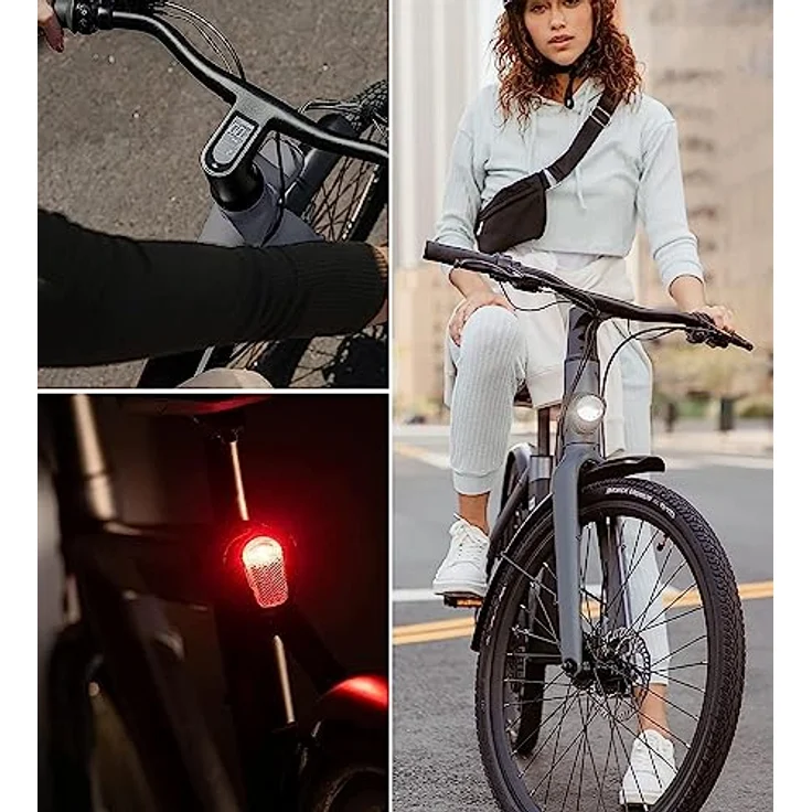 SachsenRAD xBird Urban City-Bike C6F Connect Elektrofahrrad 26 Zoll | LCD Display, Diebstahlschutz APP, LED-Leuchten | für 150-180CM, 59cm Rahmenhöhe – Bild 3