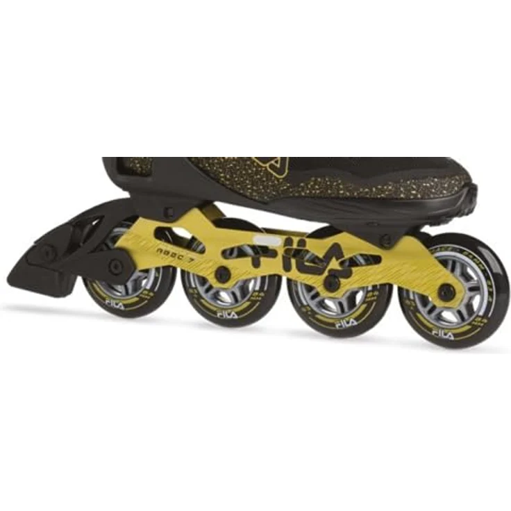FILA Inline Skates Legacy QF, Schwarz/Gold, mit hohem Cuff, Fila Air Flow-System, 84mm Räder, ABEC 7 Lager – Bild 4