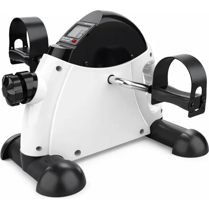 Wisam Mini Heimtrainer LCD Arm Bein Trainer Pedalgerät, kompakt und leise, für Ober- und Unterkörpertraining, rutschfeste Pedale